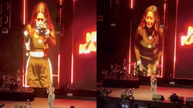 Neha Kakkar crying on stage नेहा कक्कड़